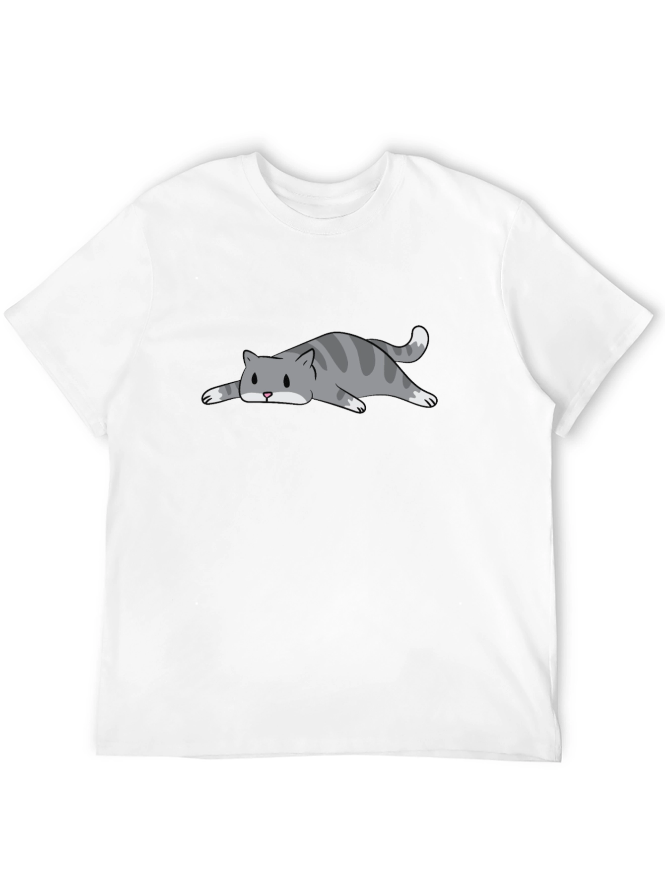 Lazy Cat Graphic T-Shirt - Soft Cotton Comfort