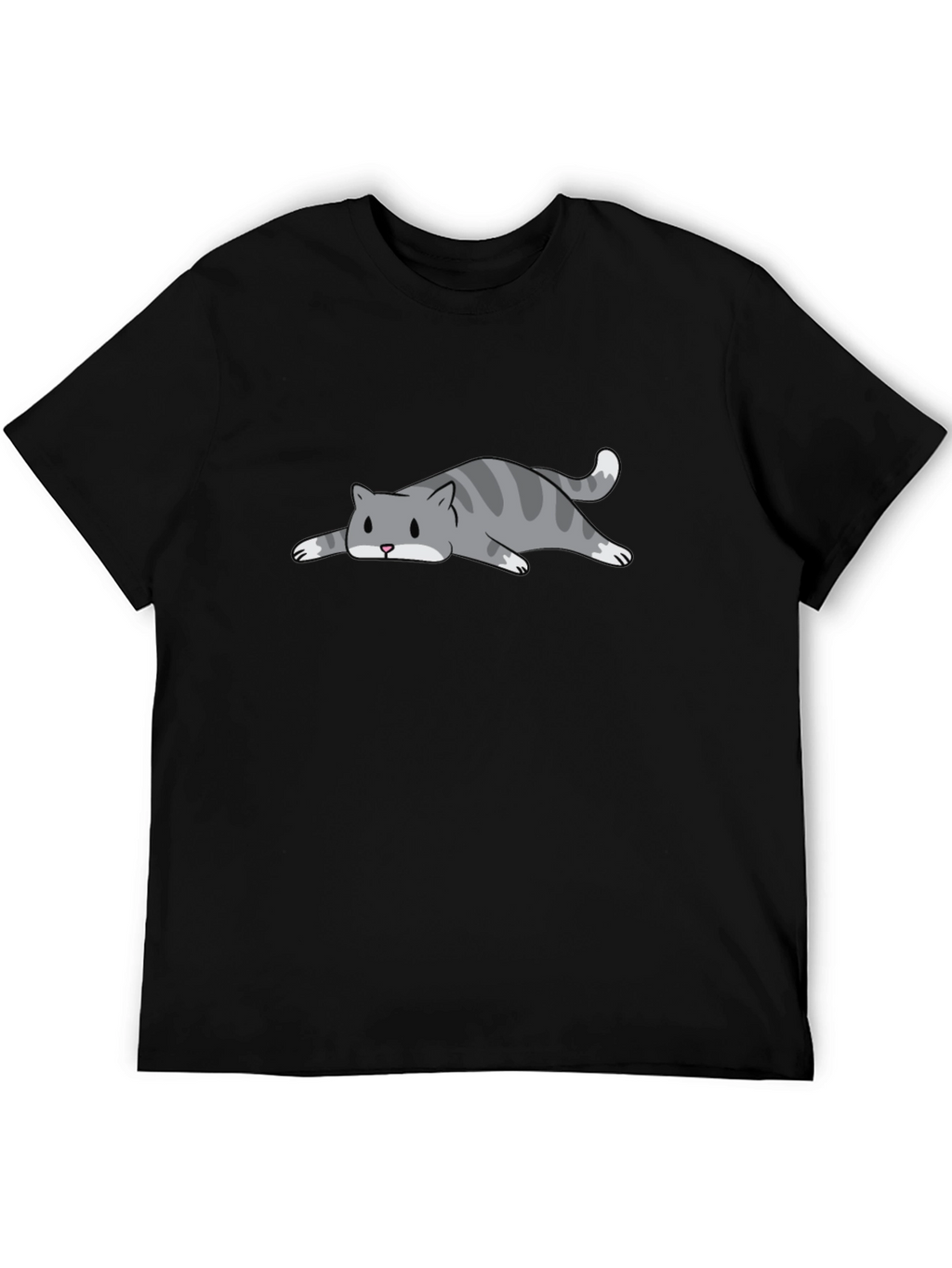Lazy Cat Graphic T-Shirt - Soft Cotton Comfort