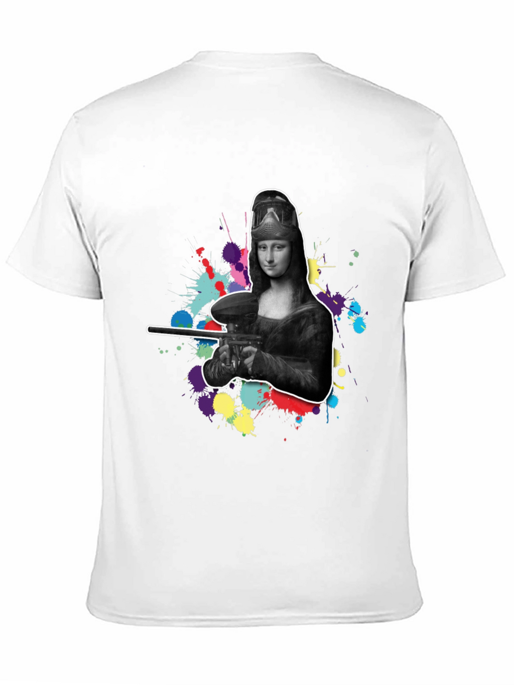 Mona Lisa Paintball Graphic Tee