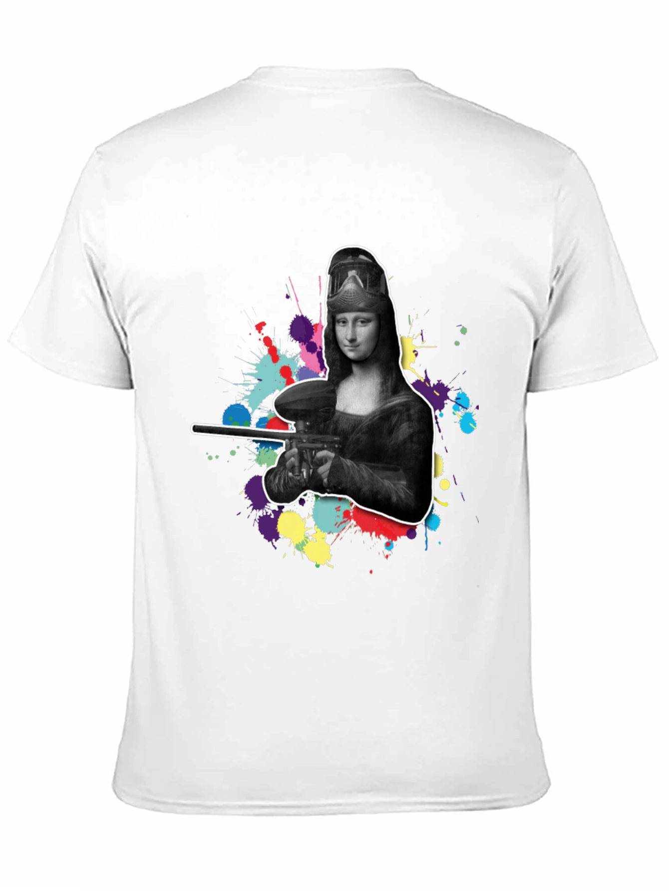 Mona Lisa Paintball Graphic Tee