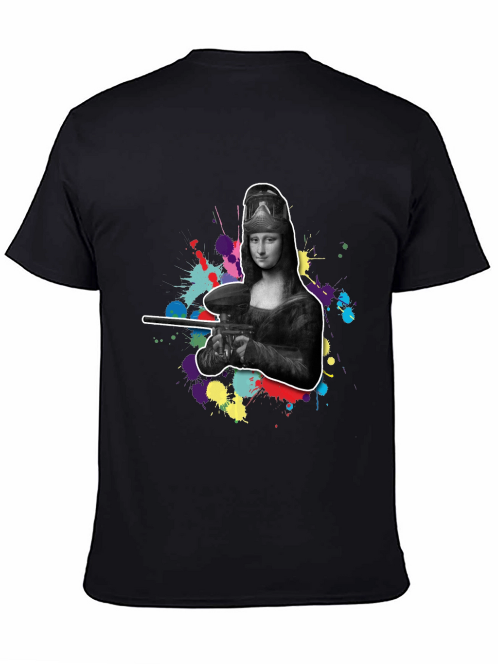 Mona Lisa Paintball Graphic Tee