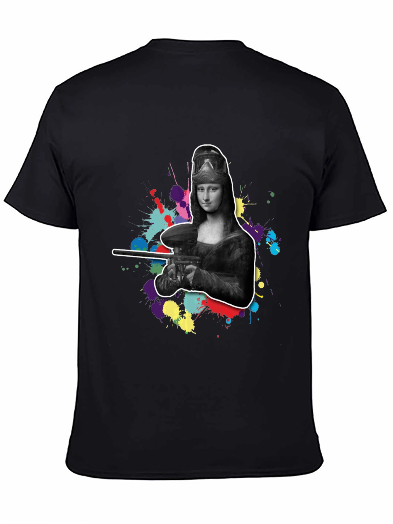 Mona Lisa Paintball Graphic Tee