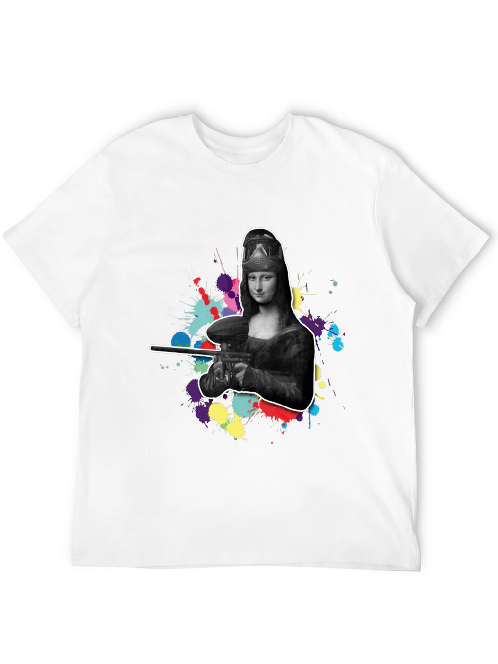 Mona Lisa Paintball Graphic Tee