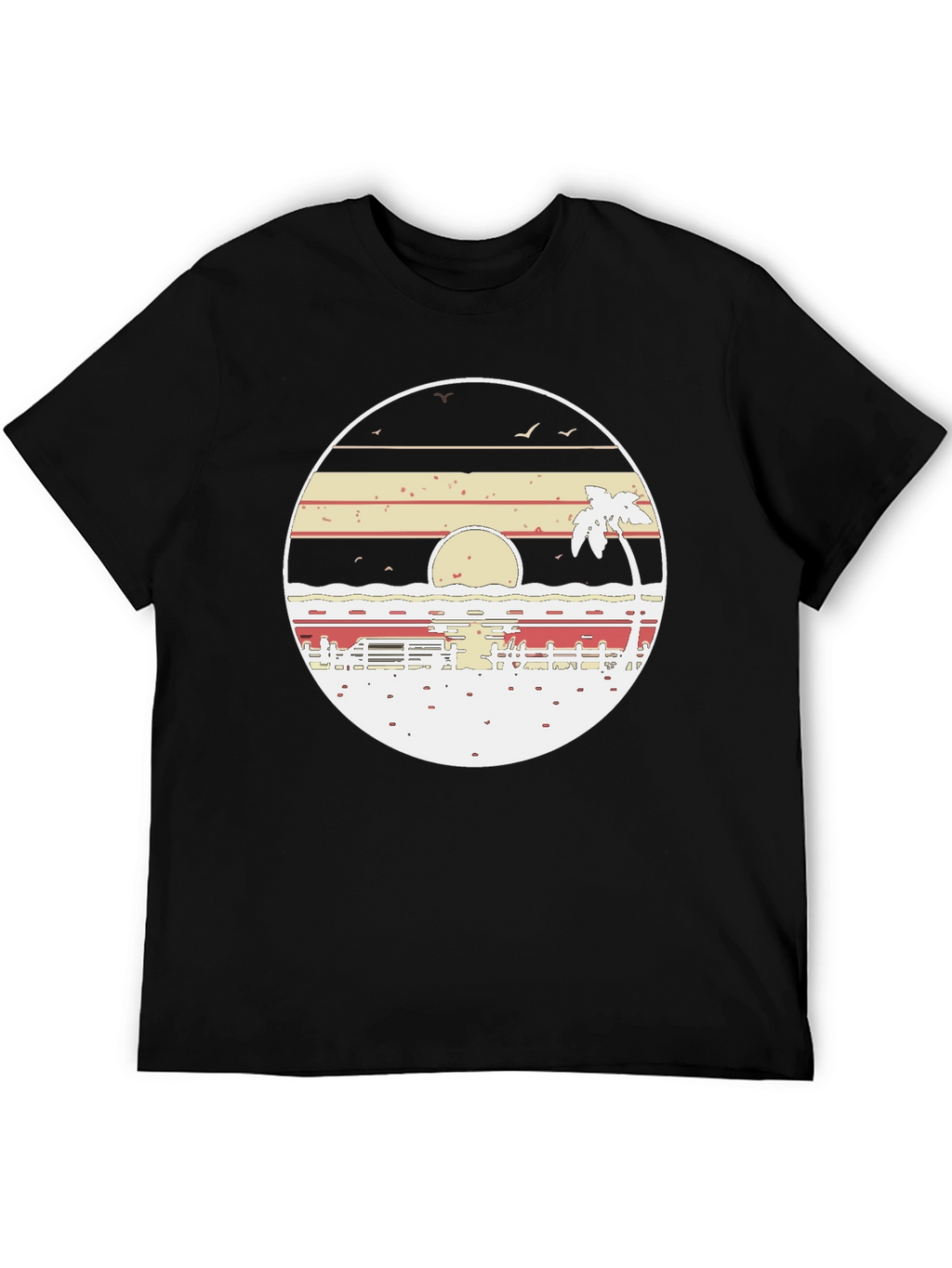 Retro Sunset Beach T-Shirt