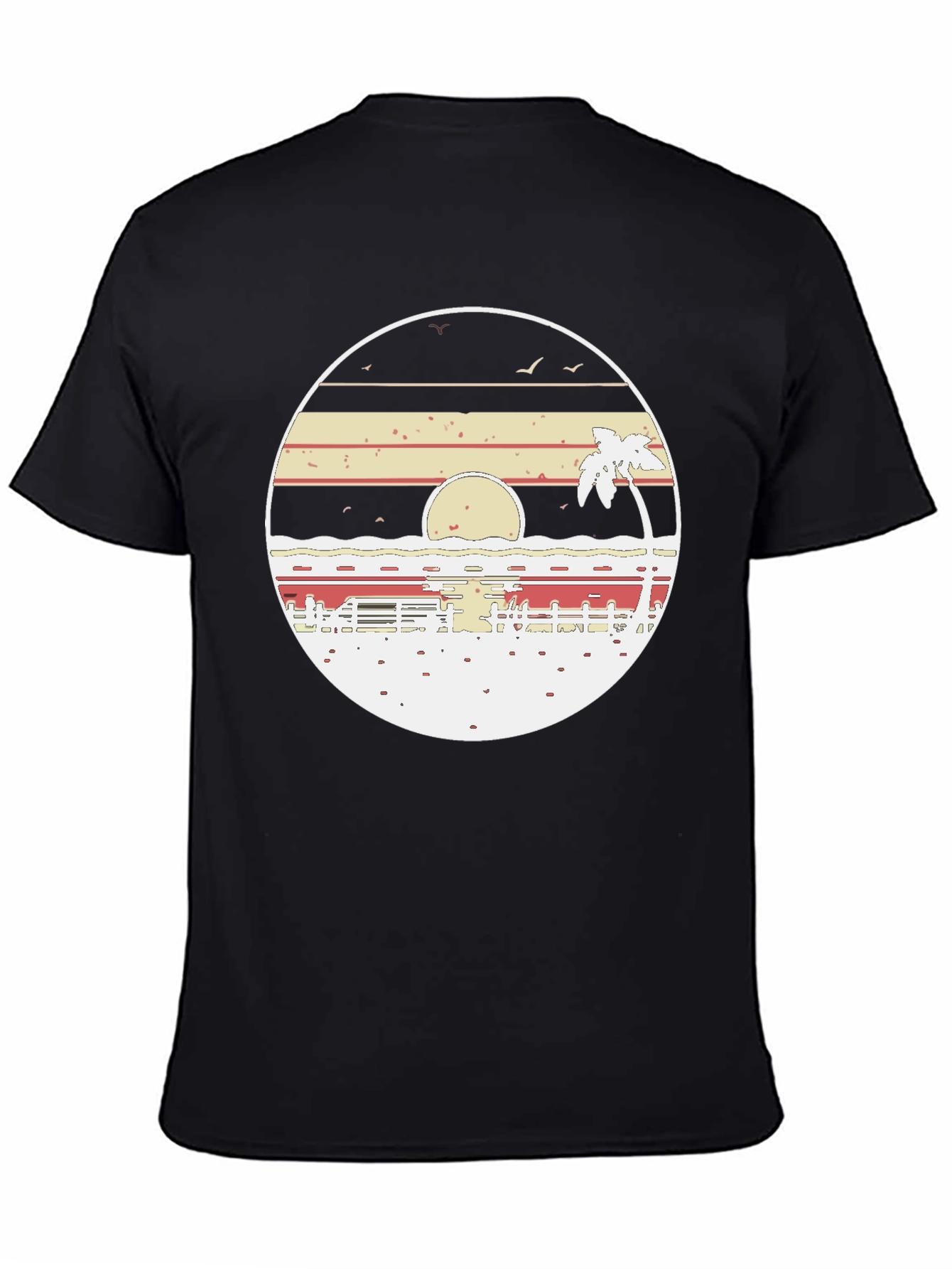 Retro Sunset Beach T-Shirt