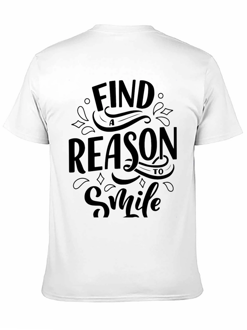 Find a Reason to Smile Black Graphic Tee