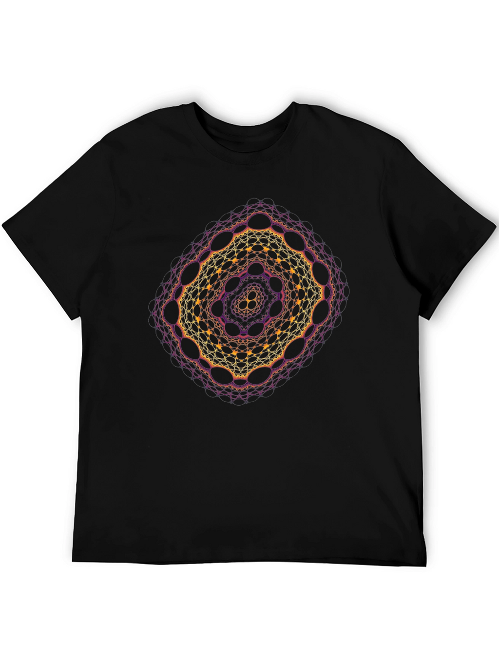 Geometric Fractal Graphic T-Shirt - Unique Design