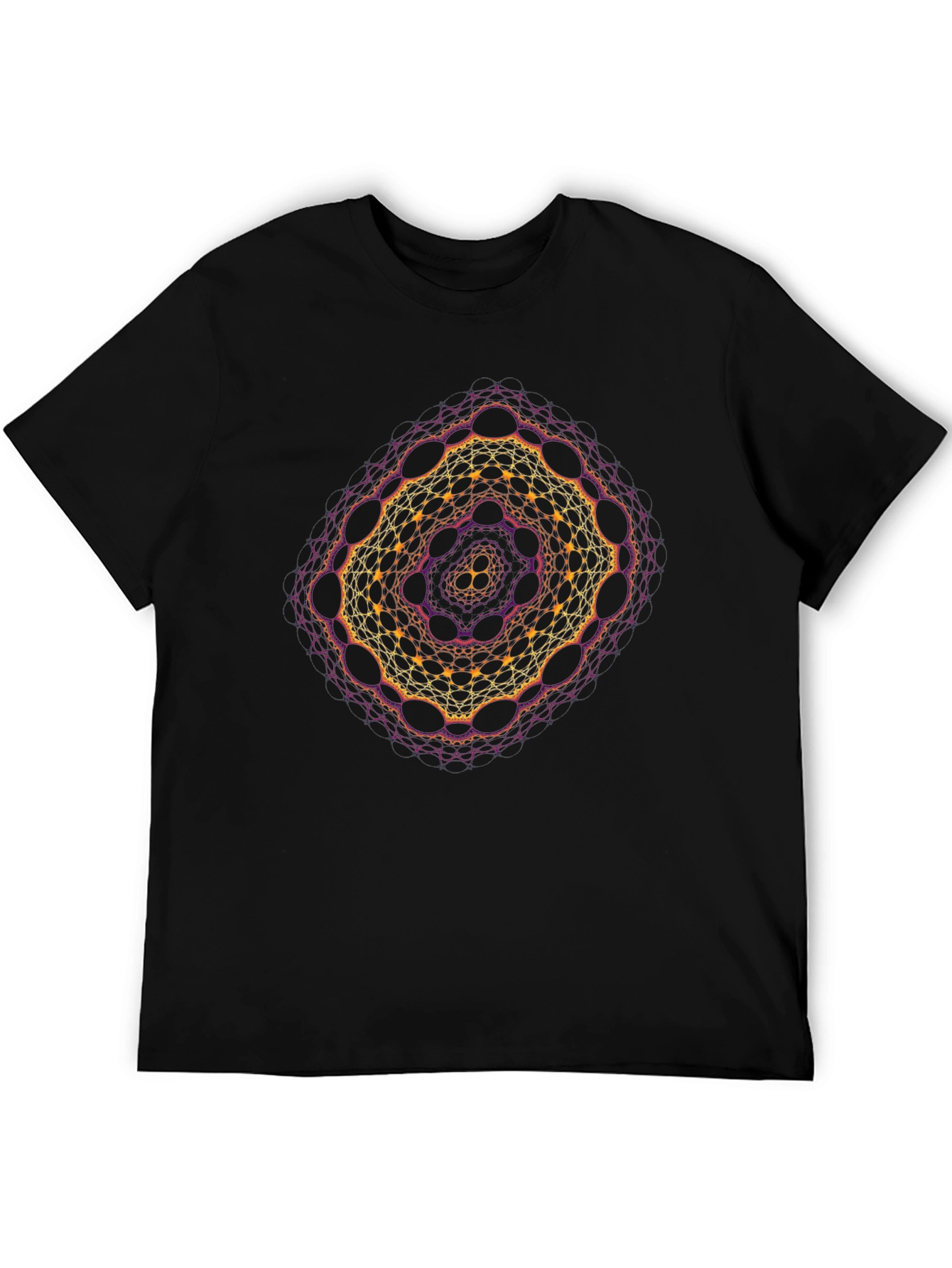 Geometric Fractal Graphic T-Shirt - Unique Design