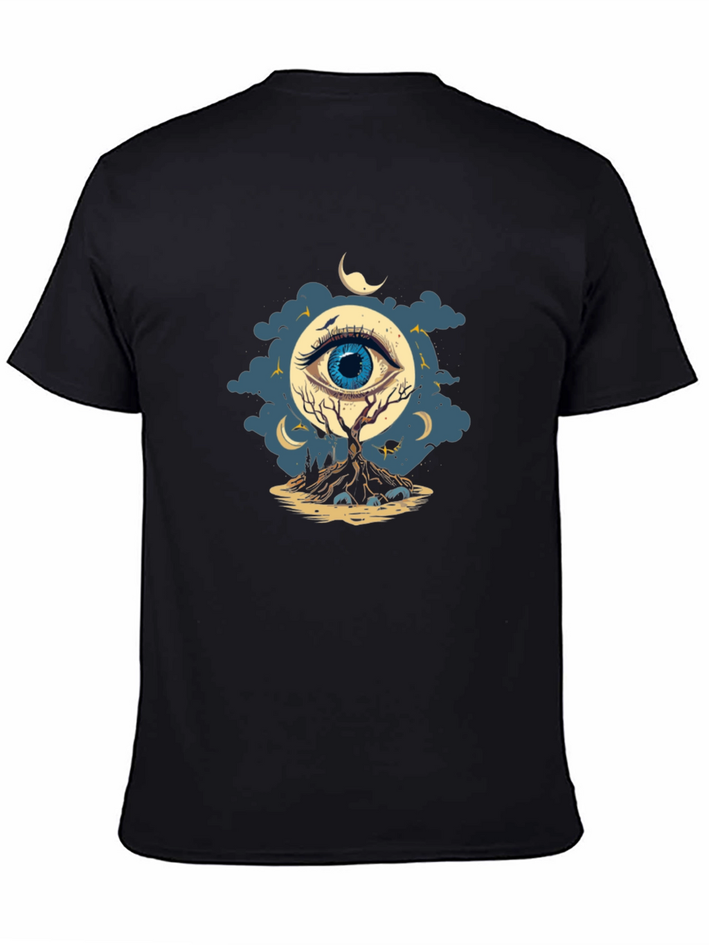 Eye of the Night Graphic T-Shirt - Black