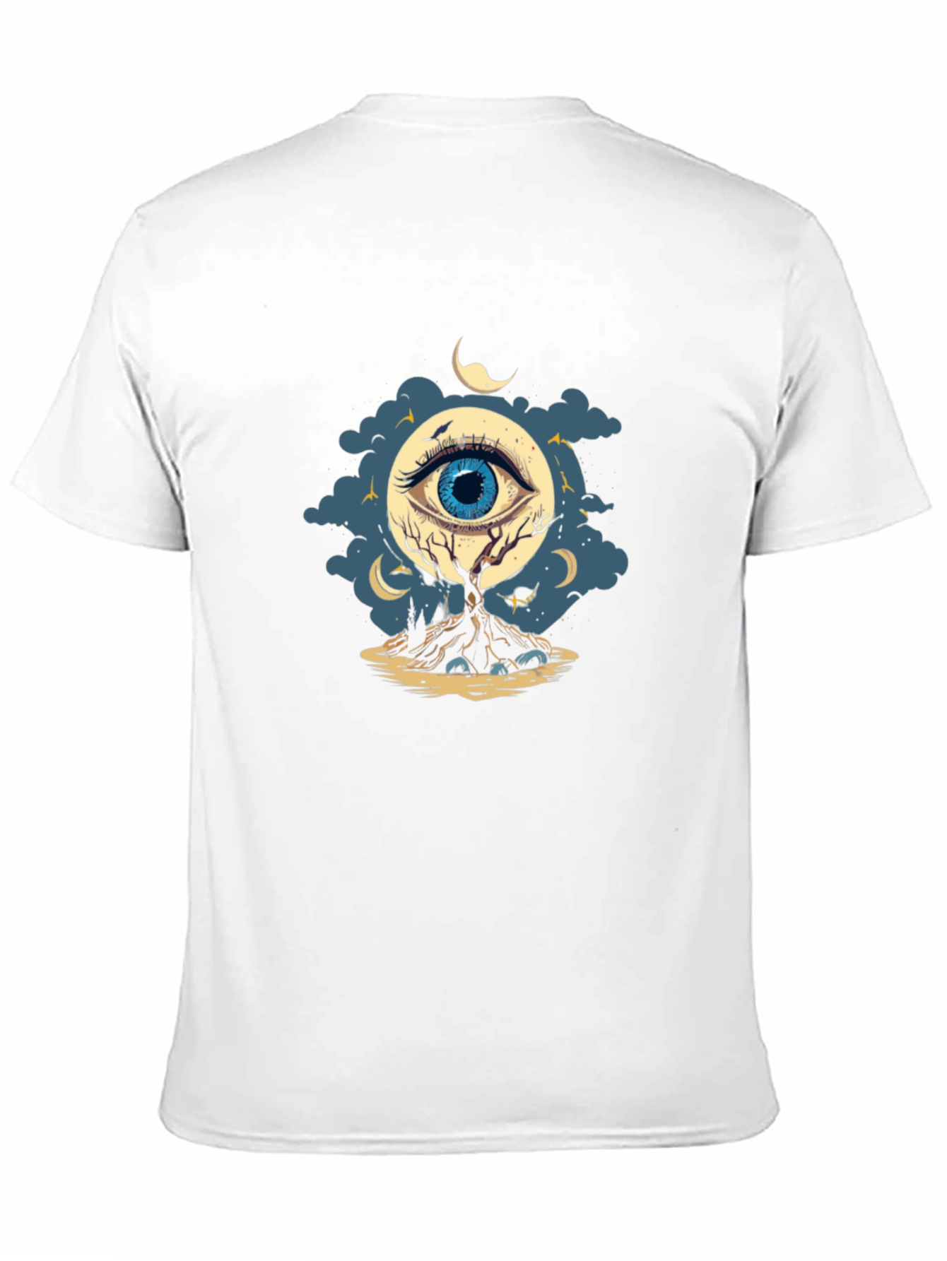 Eye of the Night Graphic T-Shirt - Black