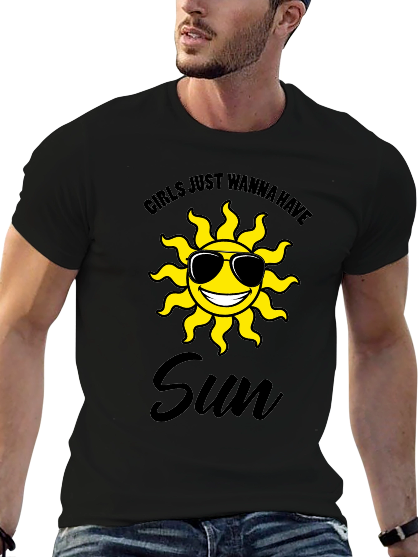 Girls Just Wanna Have Sun Graphic T-Shirt