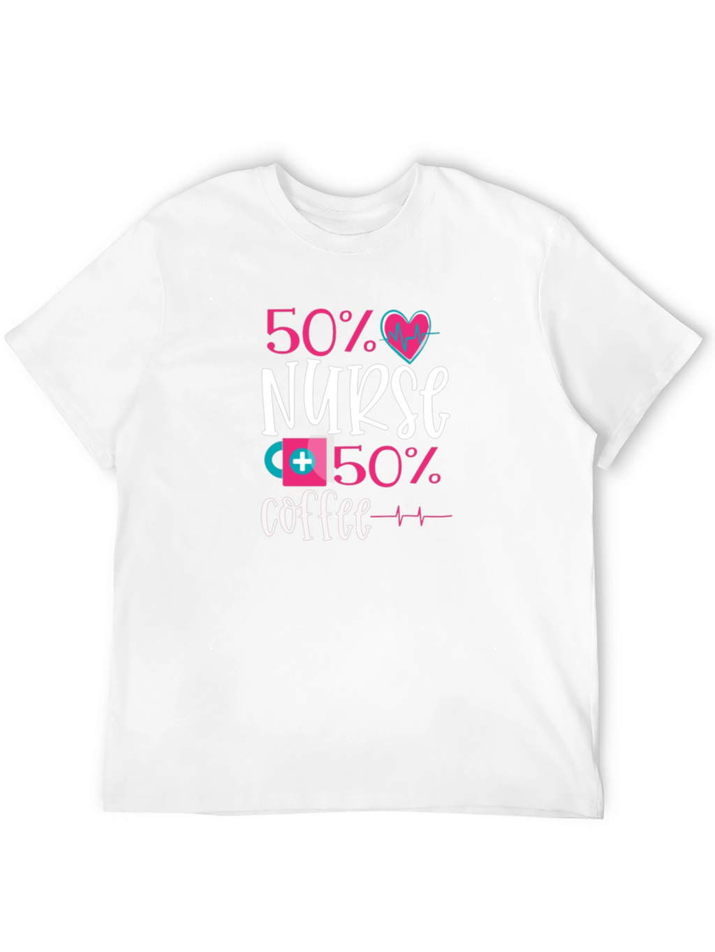50% Nurse 50% Coffee Graphic Tee - Unisex
