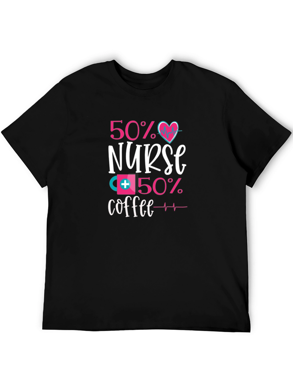 50% Nurse 50% Coffee Graphic Tee - Unisex