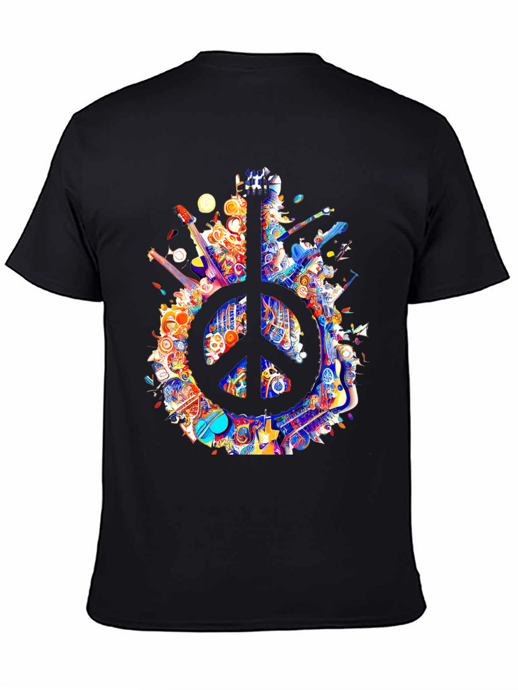 Peace Sign Guitar T-Shirt