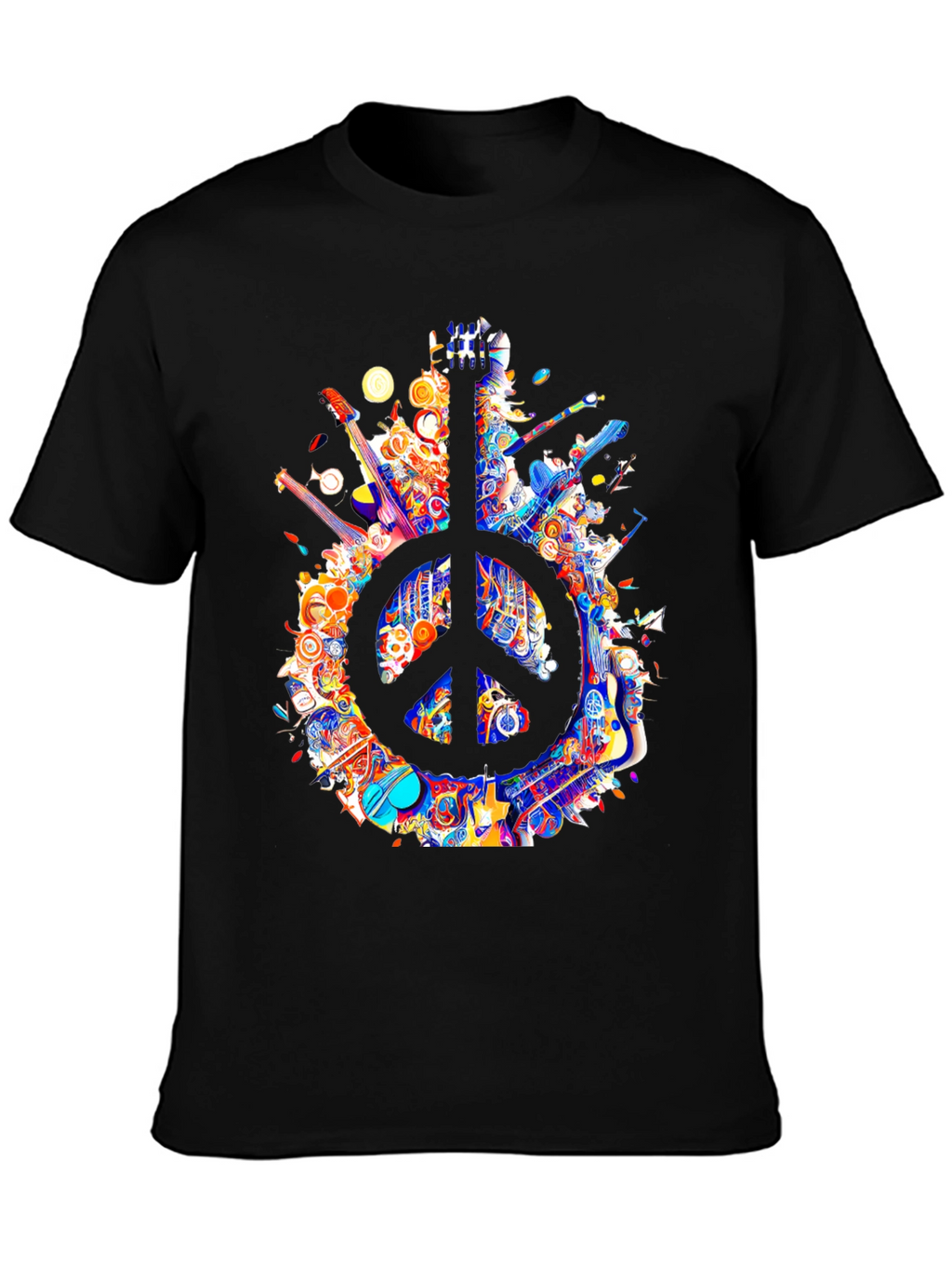 Peace Sign Guitar T-Shirt