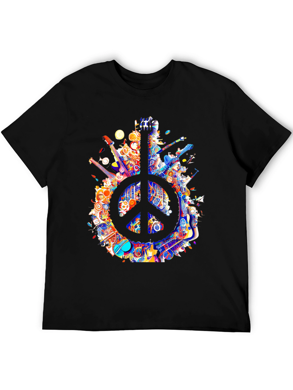 Peace Sign Guitar T-Shirt