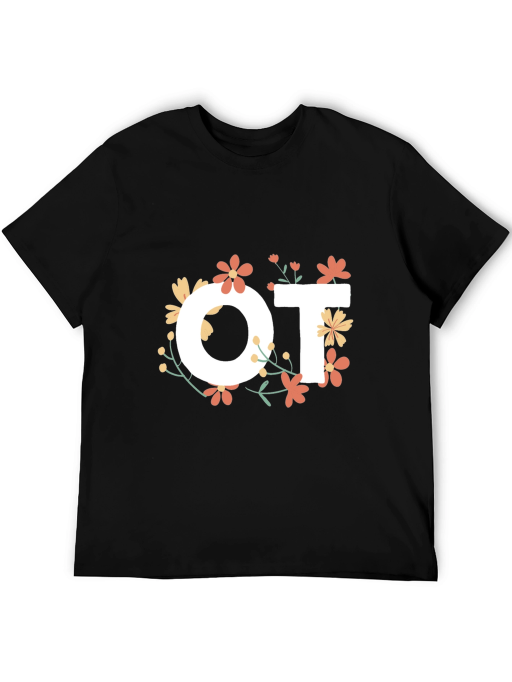 Floral OT T-Shirt - Occupational Therapist Tee