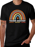 Teacher Assistant Rainbow T-Shirt