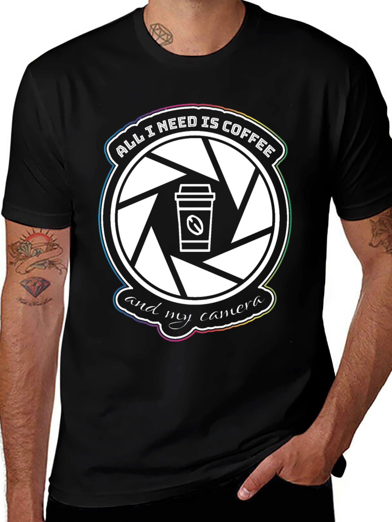 Coffee & Camera T-Shirt: Photographers Essential