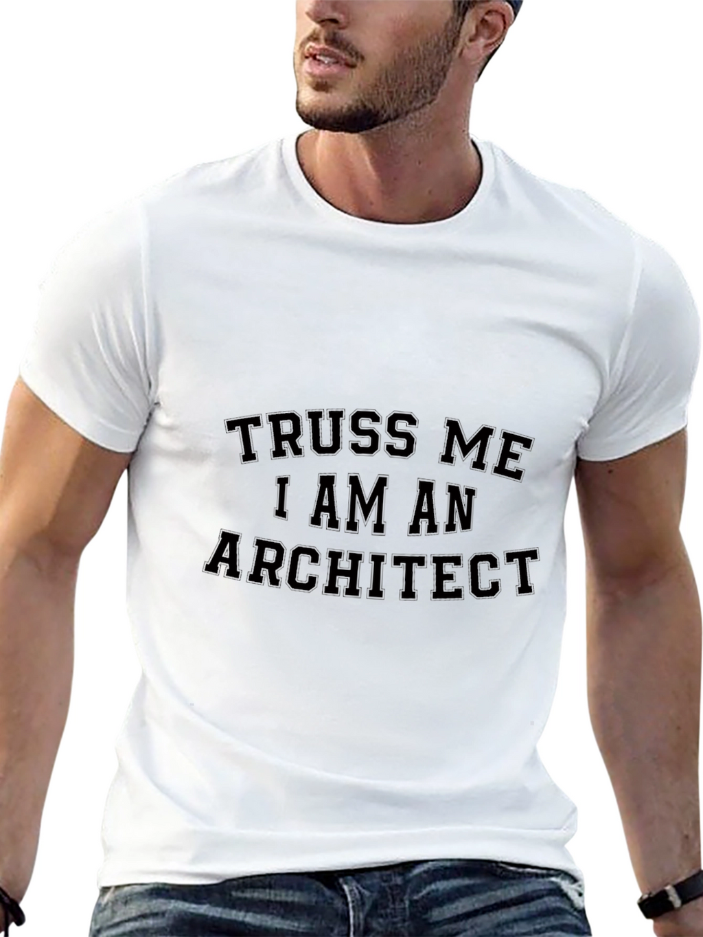 Truss Me I Am An Architect Black T-Shirt