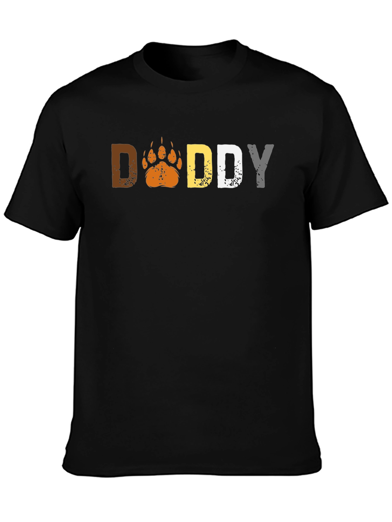 Daddy Bear Paw Graphic Print T-Shirt