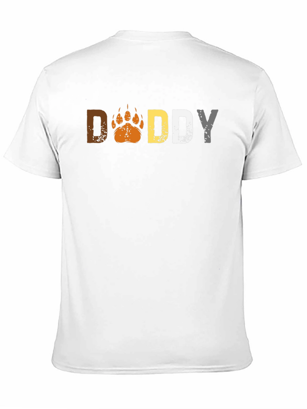 Daddy Bear Paw Graphic Print T-Shirt