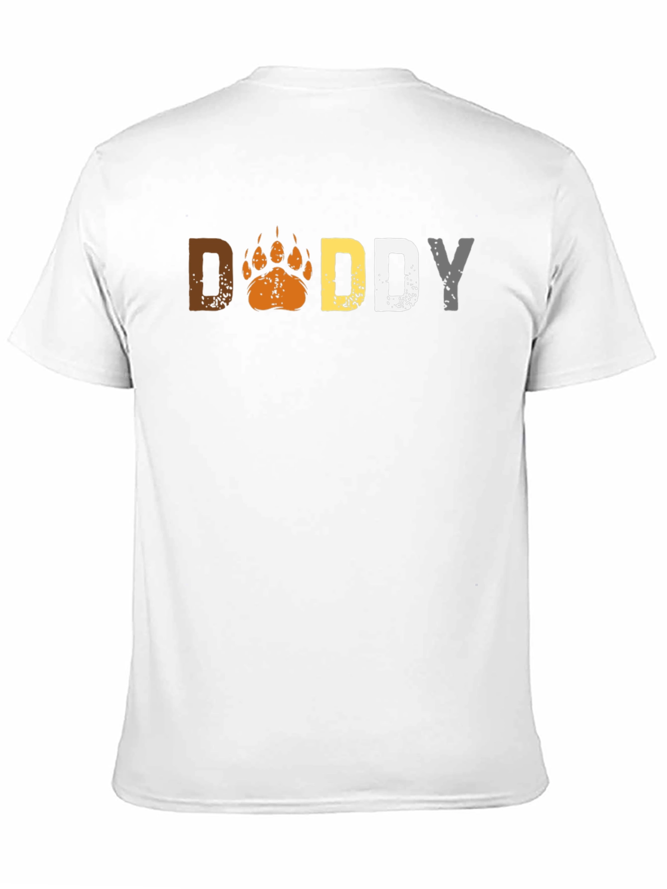 Daddy Bear Paw Graphic Print T-Shirt