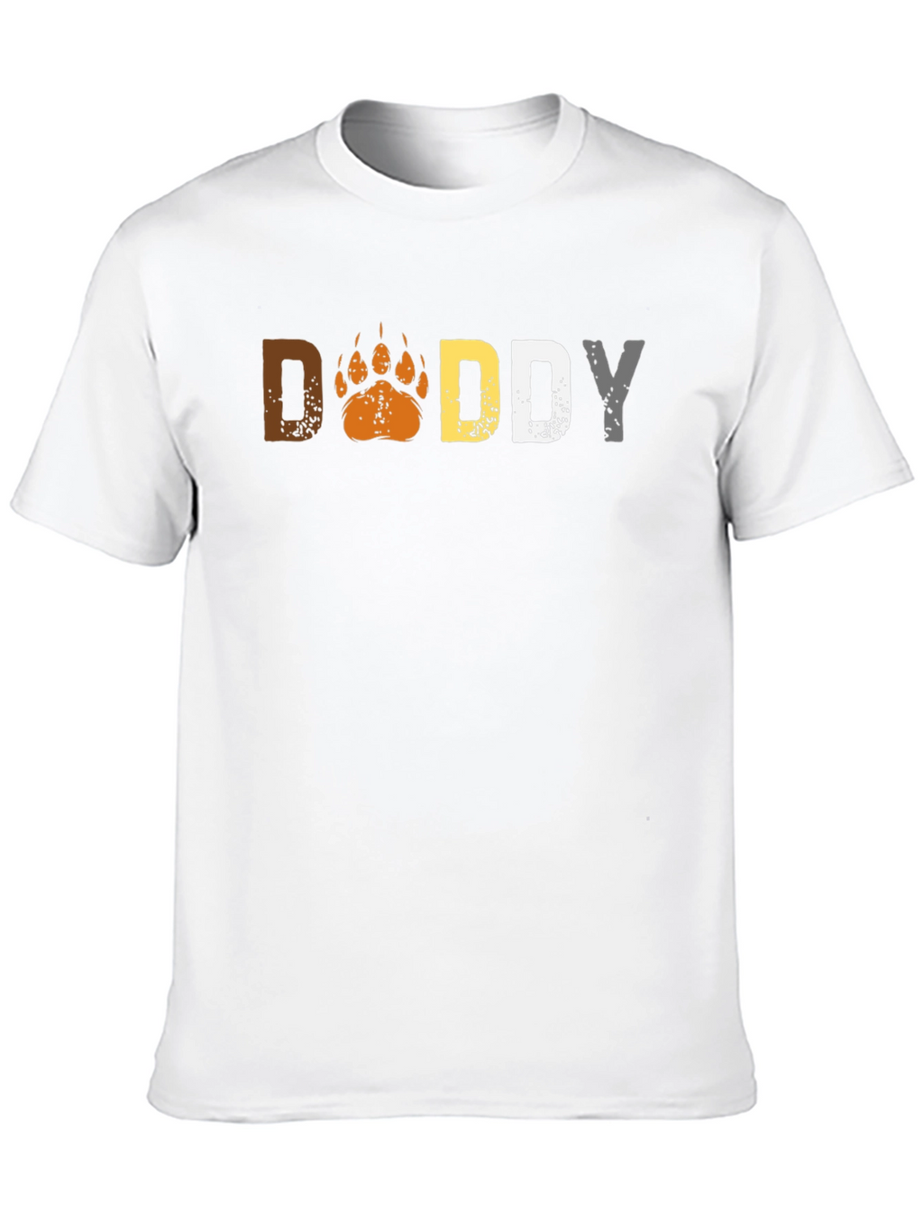 Daddy Bear Paw Graphic Print T-Shirt