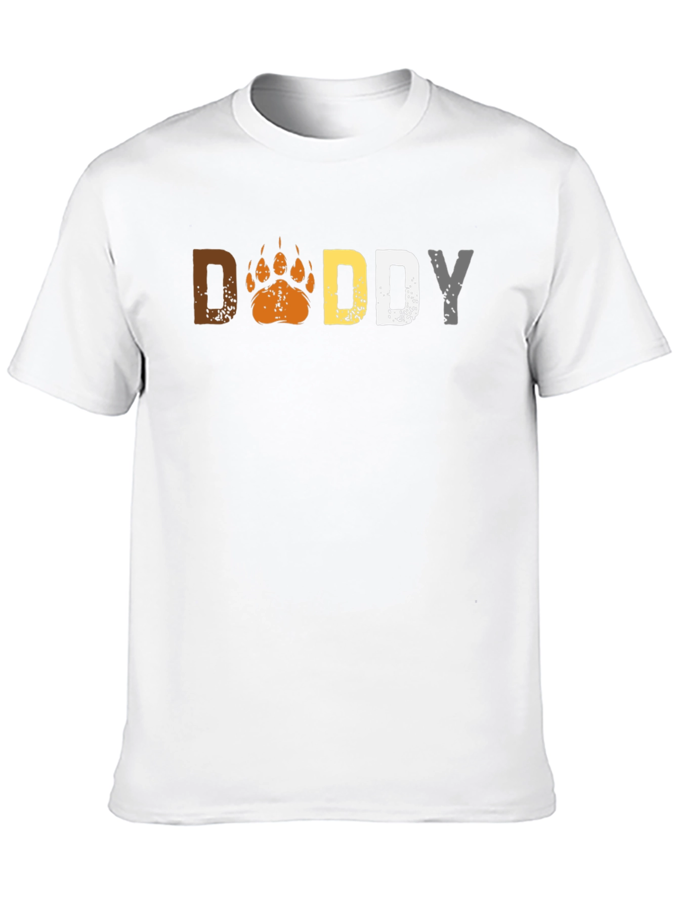 Daddy Bear Paw Graphic Print T-Shirt