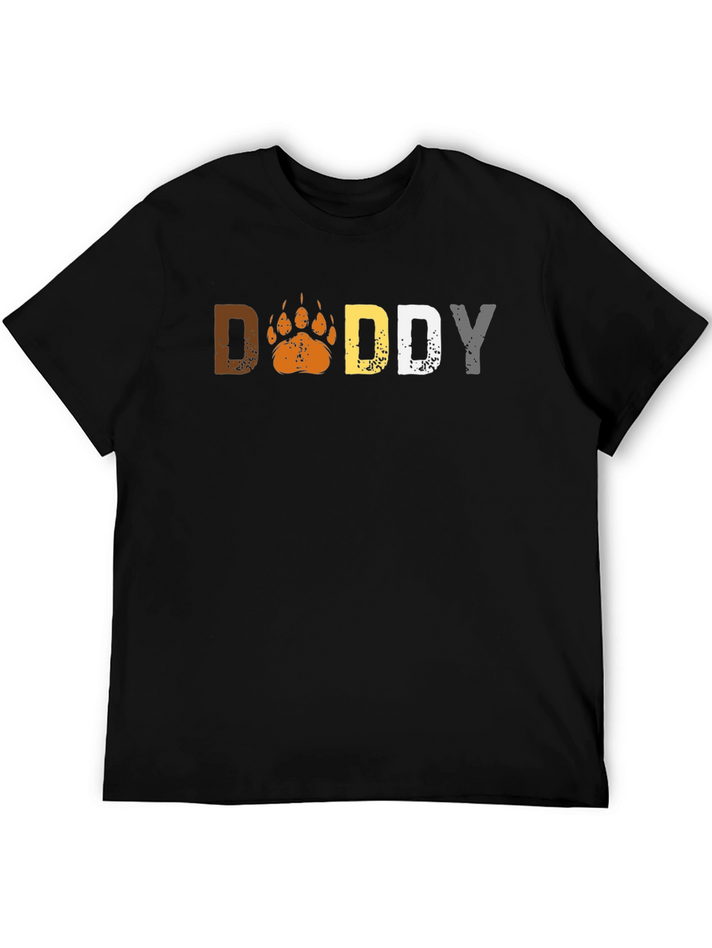 Daddy Bear Paw Graphic Print T-Shirt