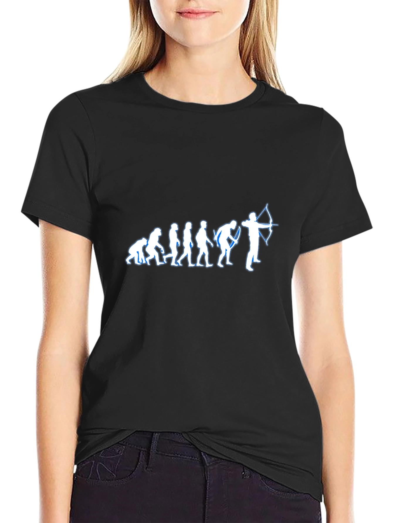Archer Evolution T-Shirt - Black Cotton Tee