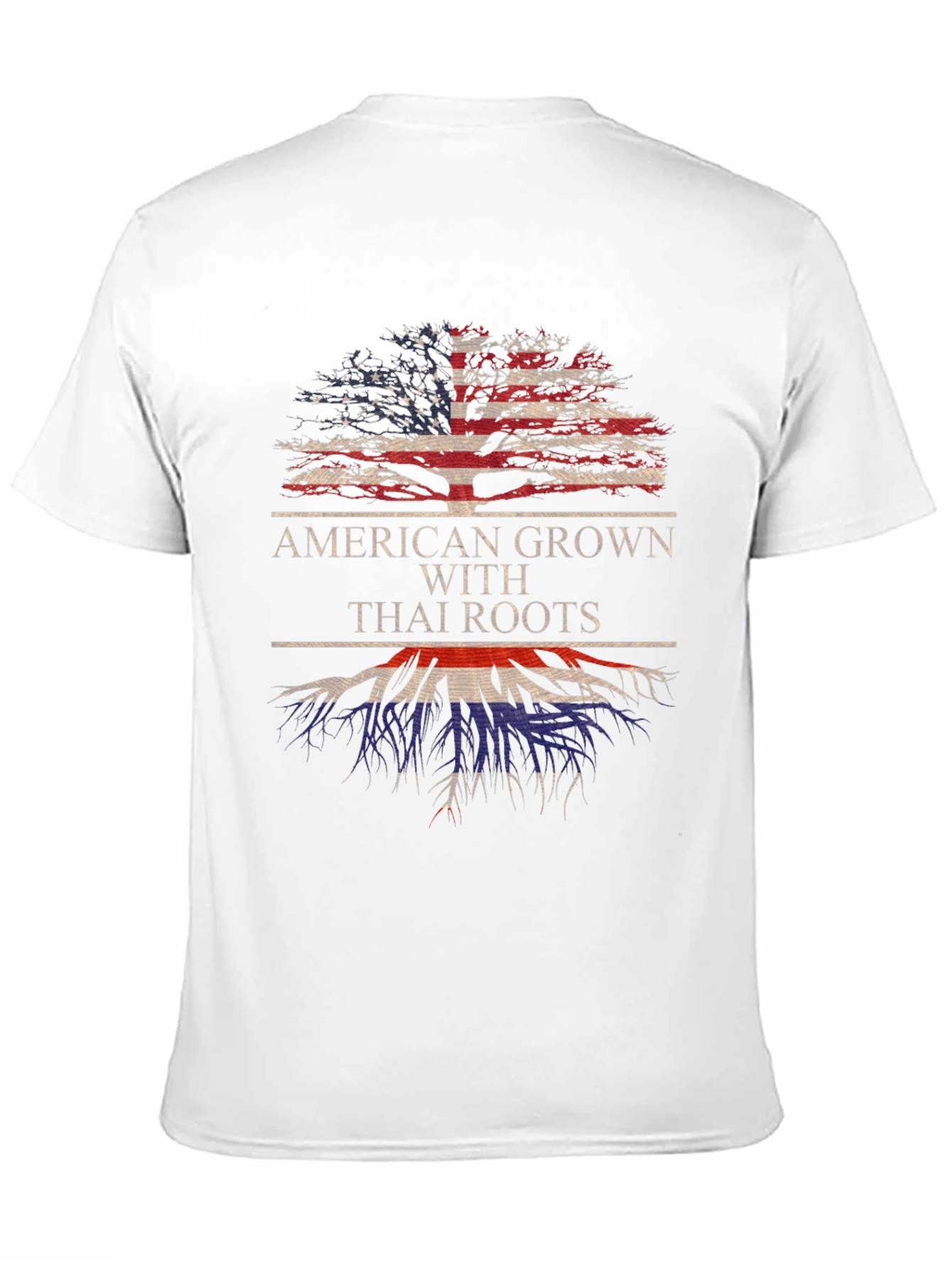 American Grown Thai Roots Graphic T-Shirt