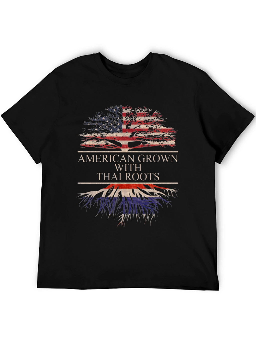 American Grown Thai Roots Graphic T-Shirt