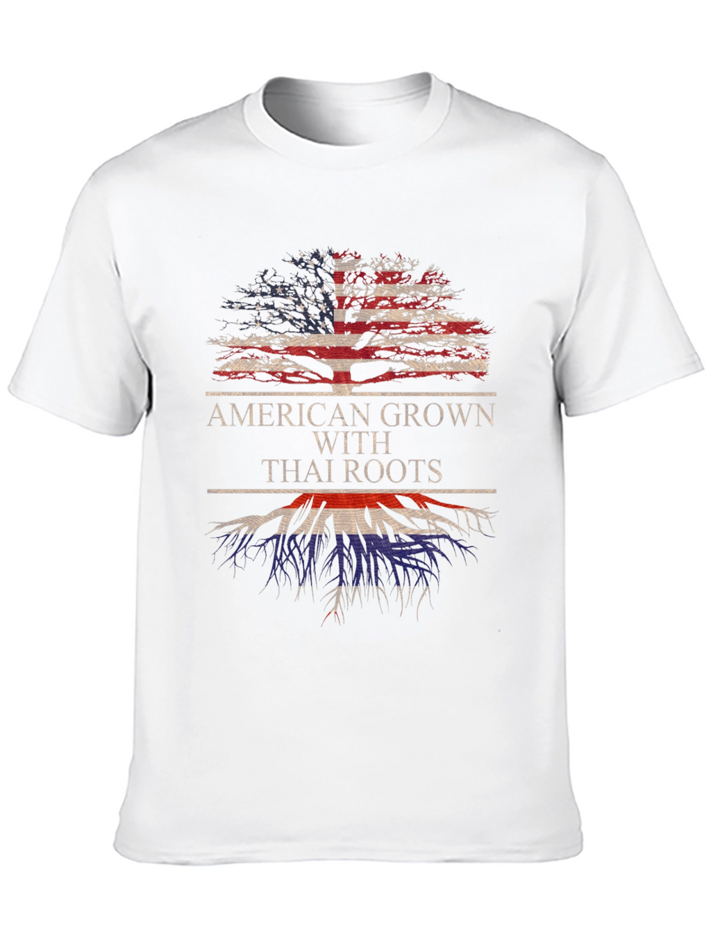 American Grown Thai Roots Graphic T-Shirt