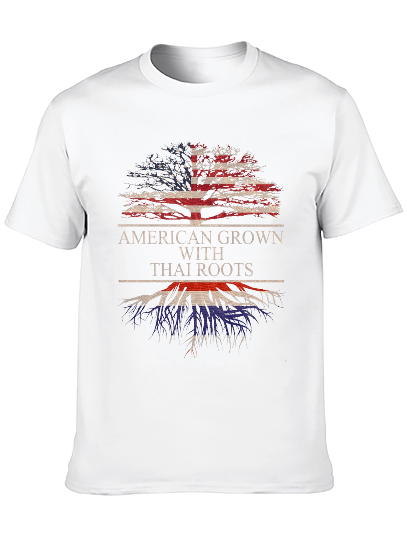 American Grown Thai Roots Graphic T-Shirt
