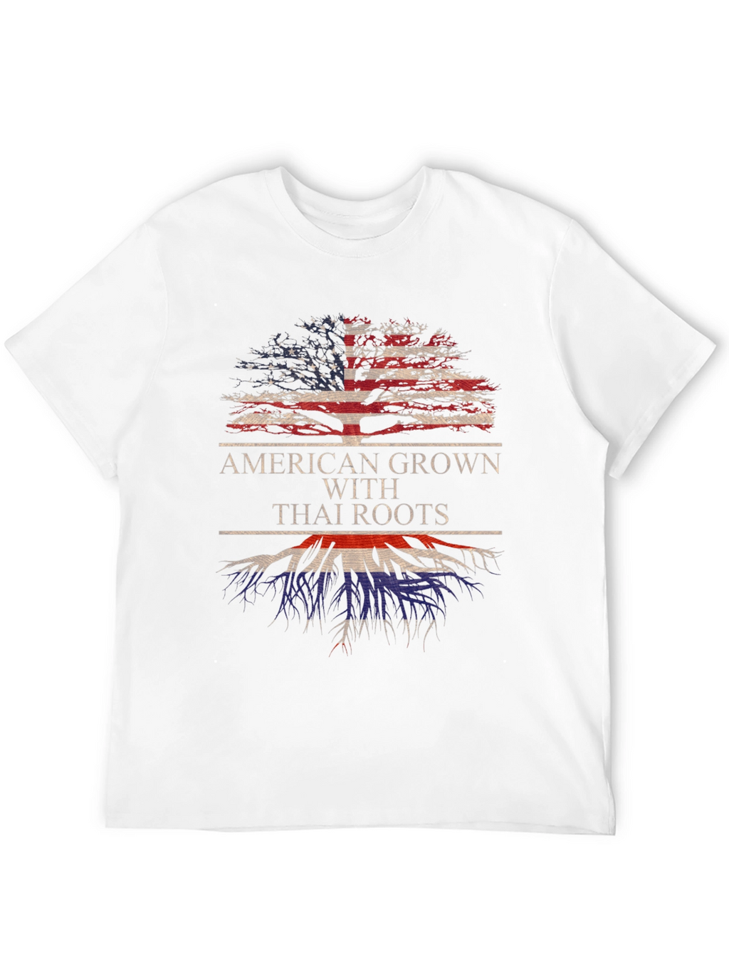 American Grown Thai Roots Graphic T-Shirt