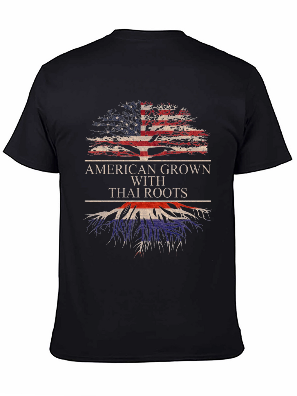 American Grown Thai Roots Graphic T-Shirt