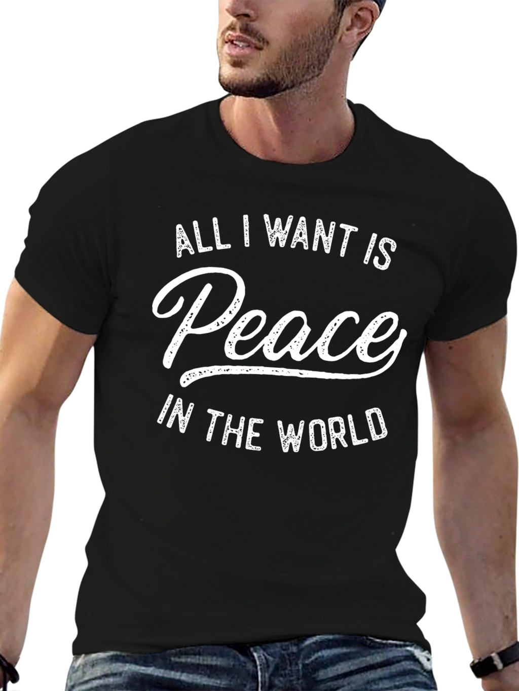 Peace Graphic T-Shirt - All I Want Is Peace