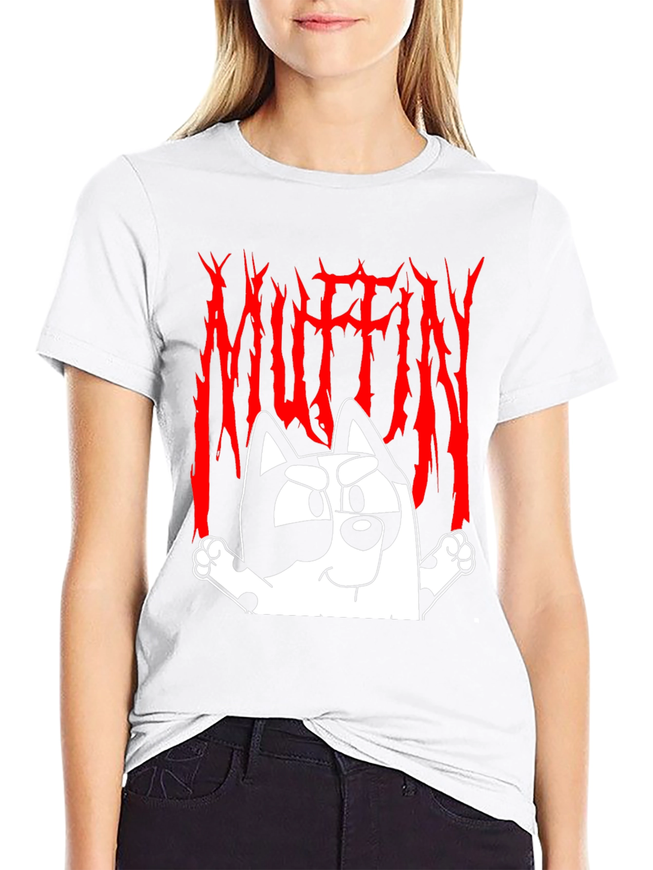 Muffin Heeler Graphic Tee - Black