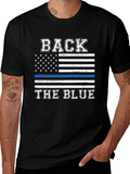 Back the Blue T-Shirt - Patriotic USA Flag