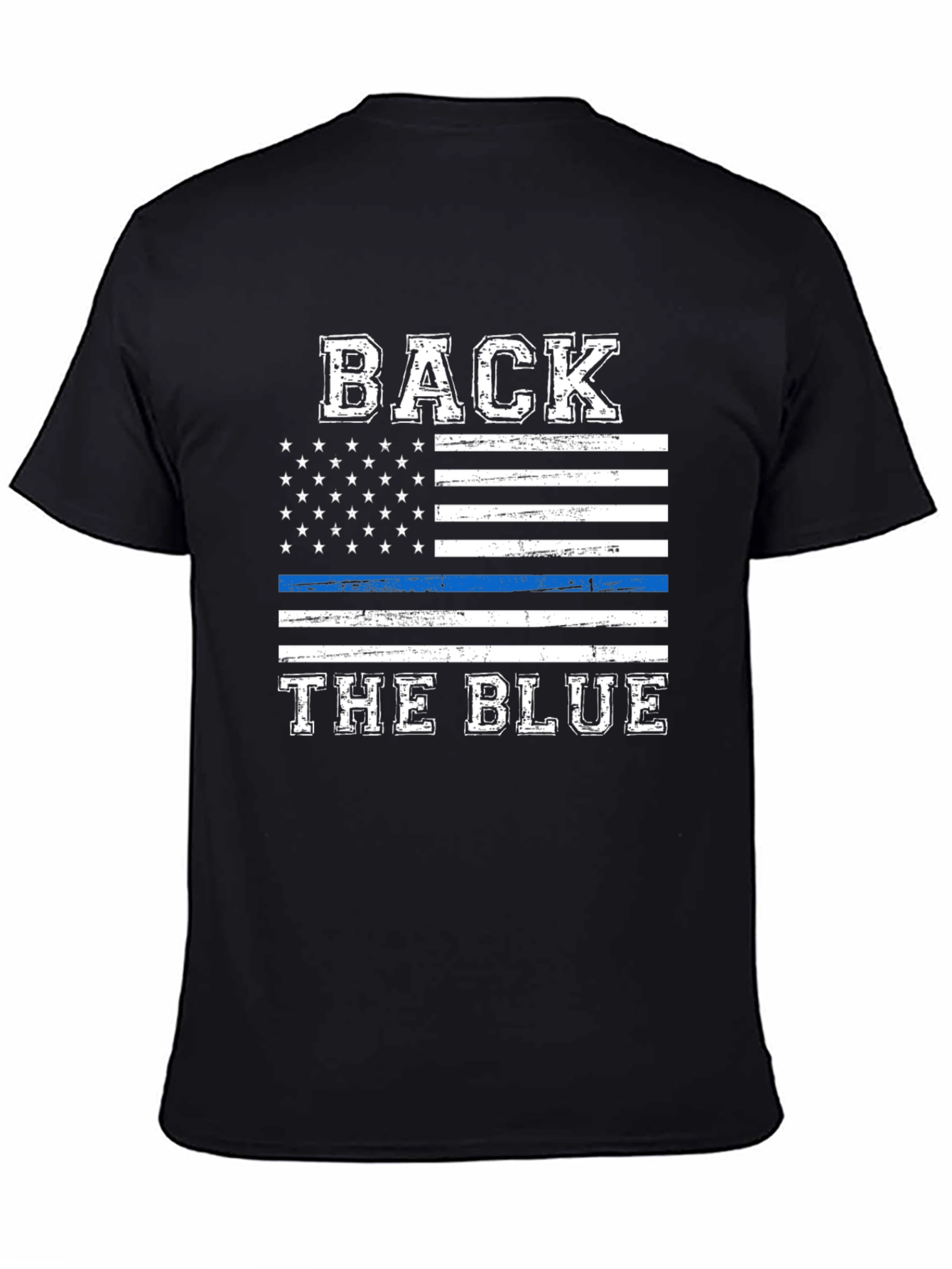Back the Blue T-Shirt - Patriotic USA Flag
