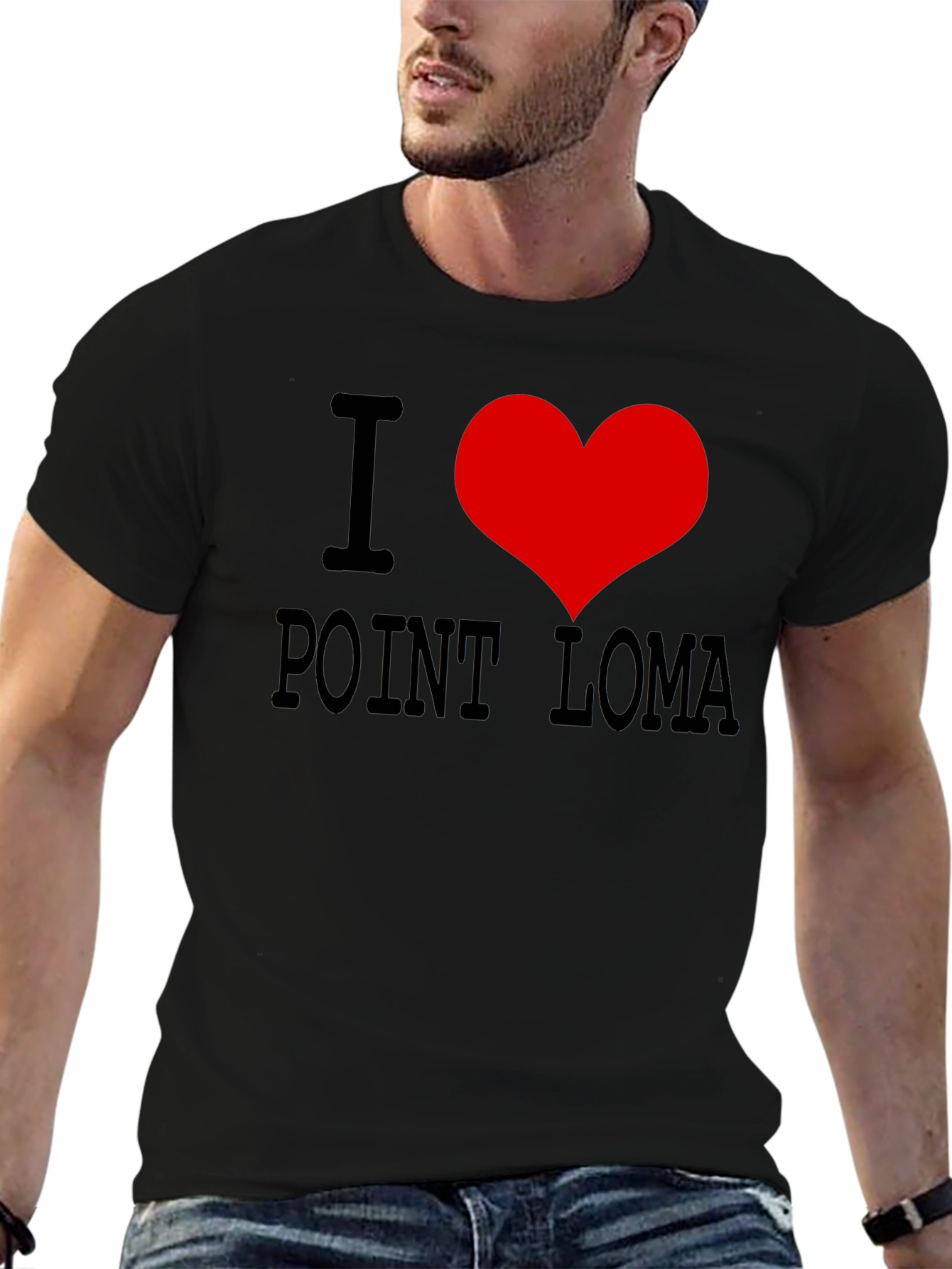 I Heart Point Loma Black T-Shirt