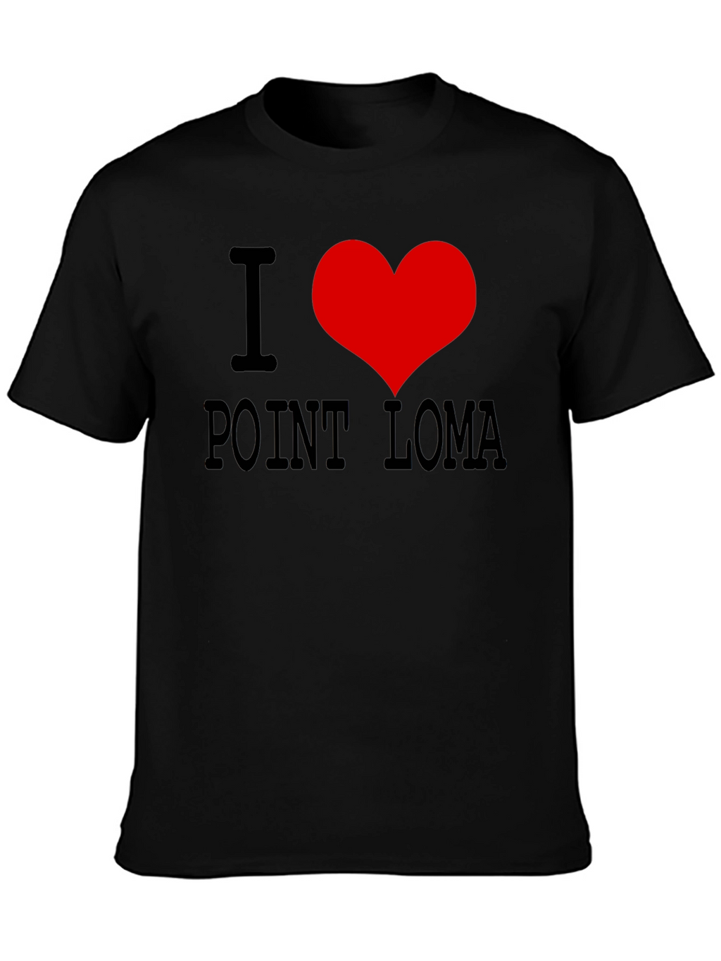 I Heart Point Loma Black T-Shirt