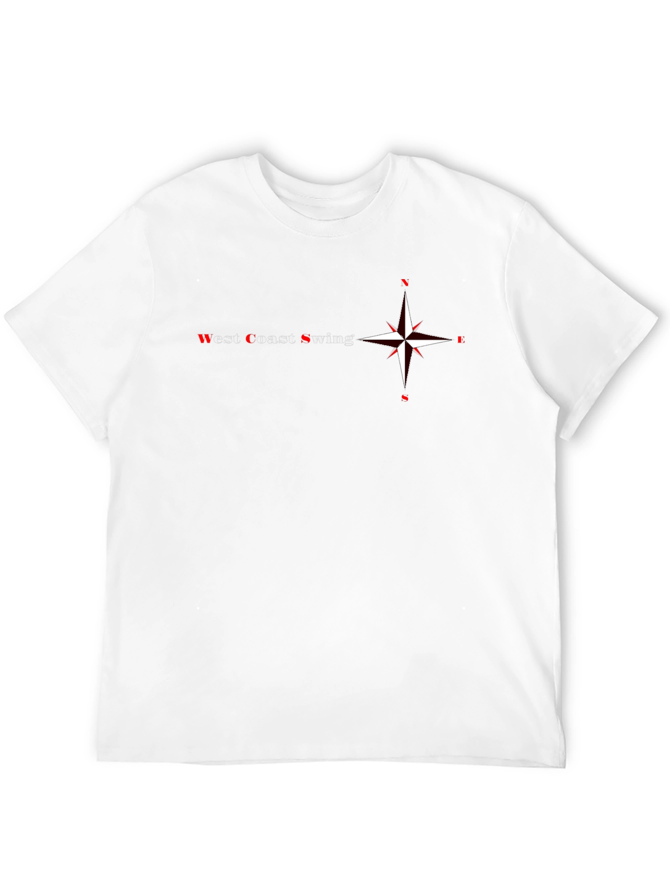 West Coast Swing Compass Graphic Tee - Black