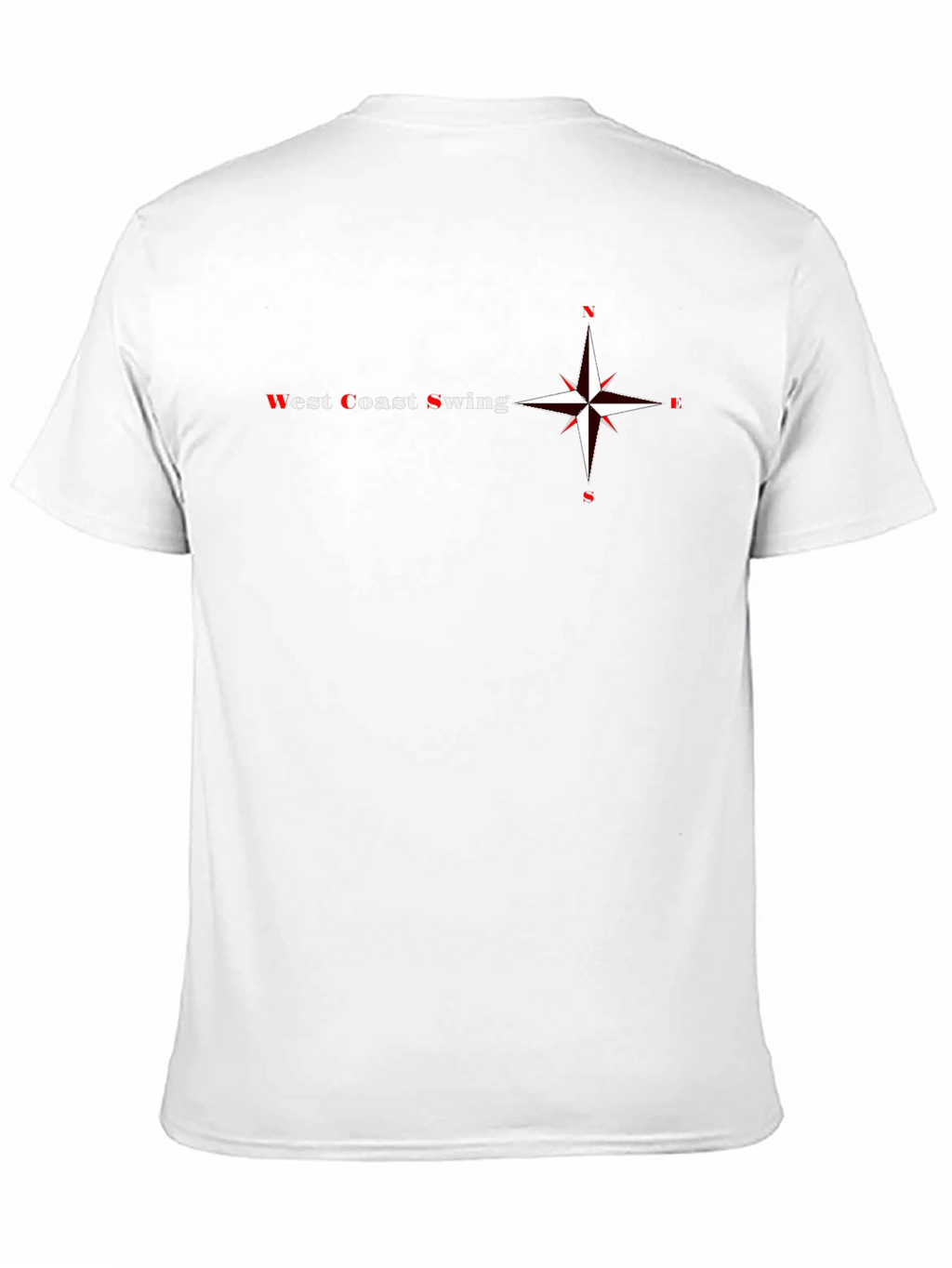 West Coast Swing Compass Graphic Tee - Black