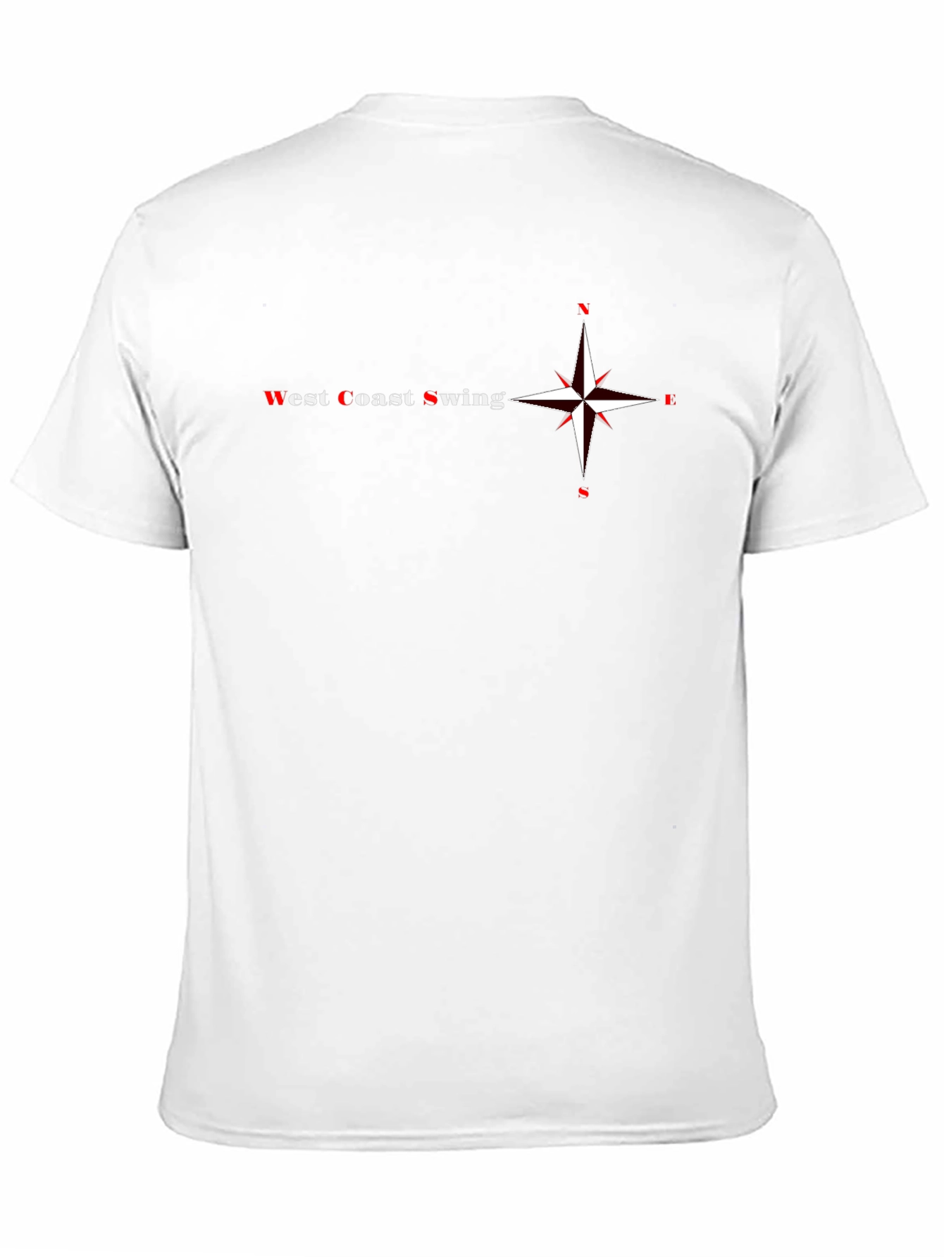 West Coast Swing Compass Graphic Tee - Black