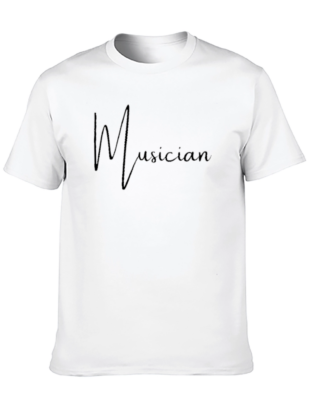 Musician Heartbeat T-Shirt - Black
