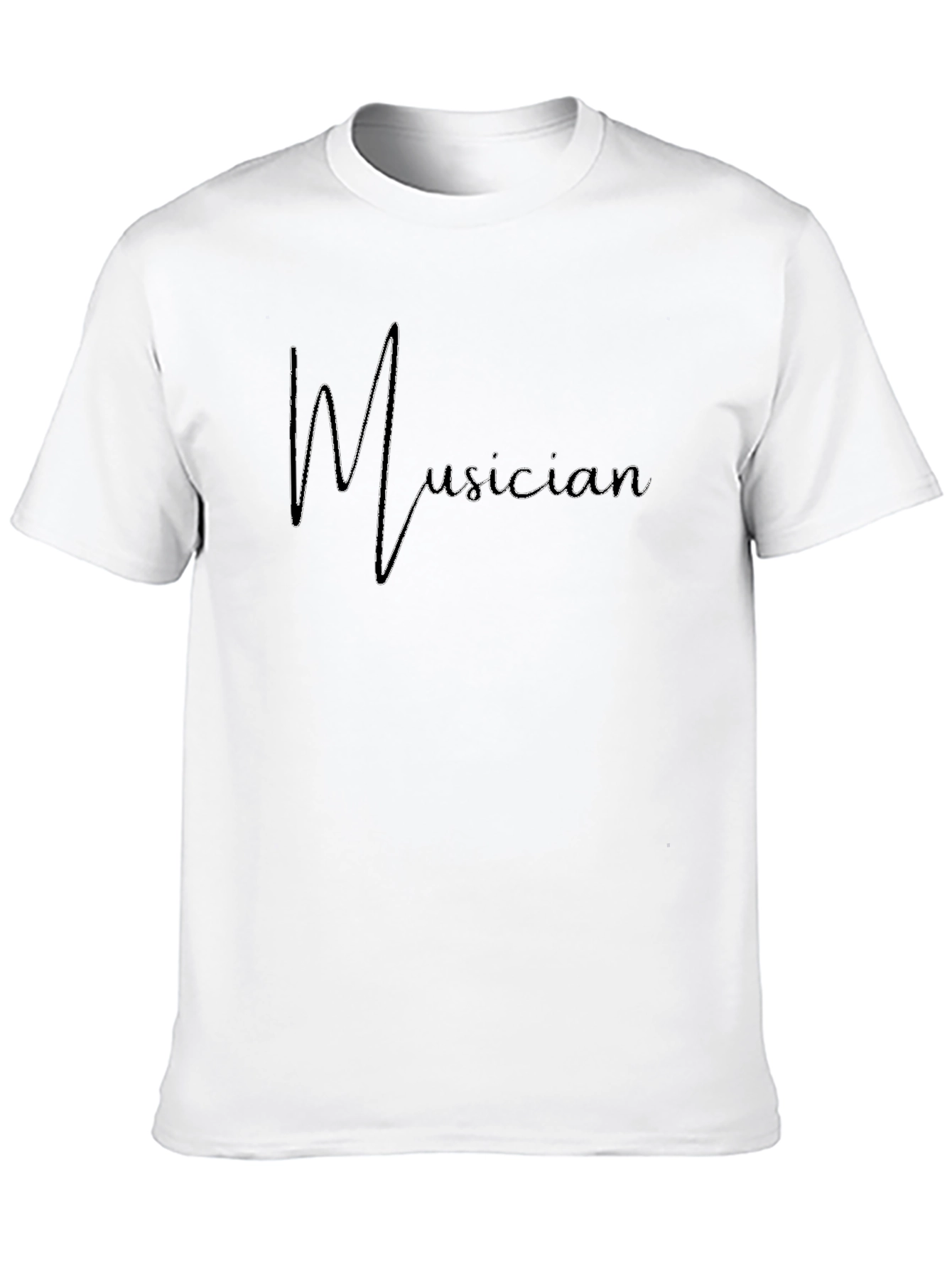 Musician Heartbeat T-Shirt - Black