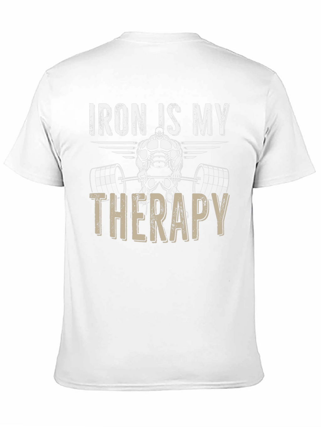 Iron Is My Therapy Gym Black T-Shirt