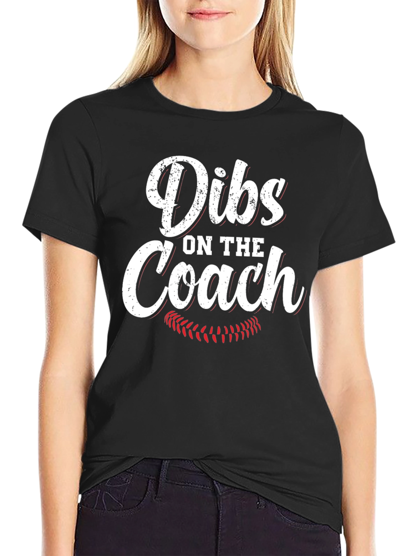 Dibs on the Coach T-Shirt Baseball Mom Tee